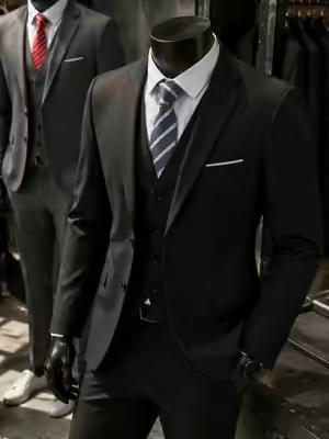 Men's 3 Piece Suit Set with Tie for Wedding Prom Business #mensfashion #3piece #fyp #business #menswear 