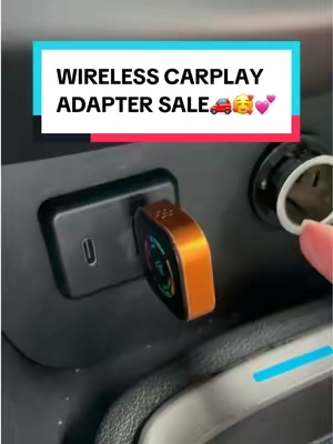Transform you old wired CarPlay into wireless i seconds 🙌#tiktokshopcreatorpicks #dealsforyoudays #Weeklydeals #wirelesscarplay #wirelesscarplayadapter 