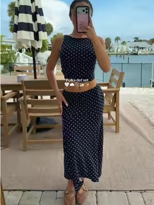 COMFIEST SUMMER SET !!!! @CiderEssentials @CiderCloset #revolve #cider #polkadotset 