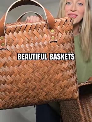 Hand woven wicker baskets 🧺  #organization #storage #homedecor #organizing @Brown Lily 