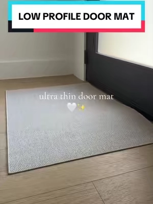 High quality and low profile, this rug is perfect ✨ #tiktokshopcreatorpicks #rug #doormat #entrywayrug #lowprofilerug 