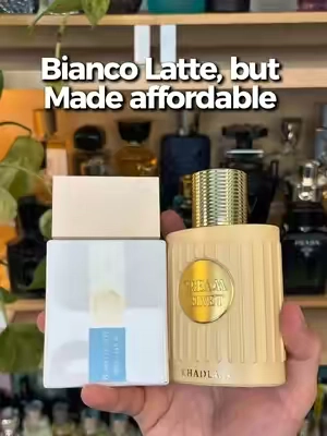 Bianco Latte vs. Khadlaj Cream Velvet - Are they close? 🤔 #fragrancetok #biancolatte #fragrancetiktok #fragrances #perfumetiktok 