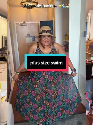 finally found a swimsuit that makes you feel confident and a cover-up that has everybody calling you the rich auntie. 😌🏖️ #plussizefashion #plussizeswimwear #summerstyle  #beachvacation #swimstyle