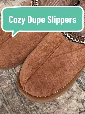 The cozy slippers everyone thinks cost way more than they actually do. 🤎 Soft, comfortable, and perfect for everything from morning coffee to running quick errands. If you’re looking for an affordable fall staple, these are it. 🍂✨ #FallSlippers #CozyStyle #AffordableFashion #FallFashion #BudgetFinds  