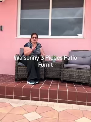 Walsunny 3 Pieces Patio Furnit#paratiiiiiiiiiiiiiiiiiiiiiiiiiiiiiii #TikTokShopp #tiktokshopsummersale 