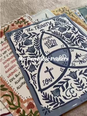 SO impressed with these posters, absolutely stunning and insane deal on them 🙏🏻🤍 #backtoschool #sundayschool #christian #teacher #classroomdecor 