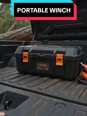 VEVOR PORTABLE WINCH, 4500 KBS BUT 3 LINK TO CHOOSE FROM, 12V DC ELECTRIC WINCH WITH SYNTHETIC ROPE, WIRED OR WIRELESS REMOTE, BOX STYLE, FOR ATV OR UTV. #portablewinch #winch #offroading  #tiktokshopcreatorpicks @Haidee_Collab @VEVOR Store @CreatorCollab_Mabel #aicast 