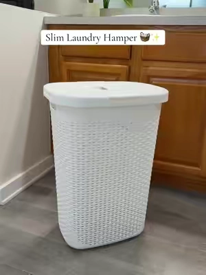 Mind Reader 60L Slim Laundry Hamper 🧺 #laundryhamper #laundry #dirtylaundry #tiktokshopcreatorpicks #qvc 