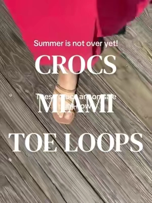 @Crocs Miami toe loop sandals ☀️😎 #crocs #sandals 