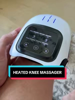Who knew a little massage and heat could help so much 🙌🦵 #kneepain #kneesurgery #kneemassager #jointpain #redlighttherapy 