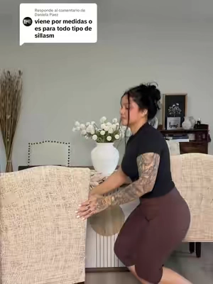 Respuesta a @Daniela Paez forros universales para sillas, son súper elásticos, buenos y el precio lo mejor #forrosparasillas #forrosdesillas #chaircover #fundasparasillas #forrosparasillas 