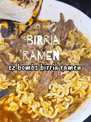 🍜 Make this birria ramen!🫰🏽🤤 @EZ Bombs #spicebomb #birria #birriaramen #easymeals #foodietiktok 