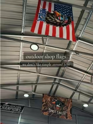 My husband loves these! Such a fun gift for the shop or man cave for those guys that are just too hard to buy for! #tapestry #metalshop #flag #shotcaller #merica 