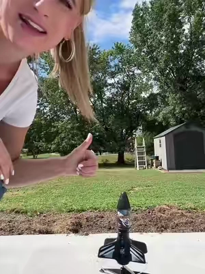 This thing is AWESOME! 🚀 Blast it. Watch it soar. Catch it. Repeat. The ultimate rechargeable outdoor toy!  #RocketLauncher #KidsToys #OutdoorFun #STEMToy 