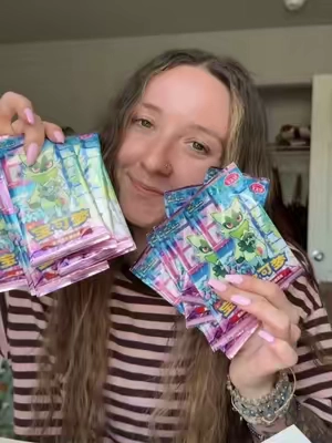 Opening gem pack volume 5! @rosie.pokee is my Pokemon account :) #pokemon #pokemoncards #pokemontcg #tradingcards #pokemoncardsopening 