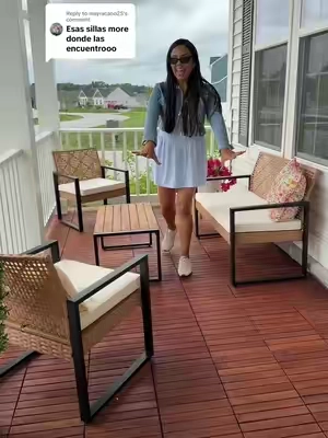 Replying to @mayracano25 mi set de patio favorito #homefurniture #Home #casa 