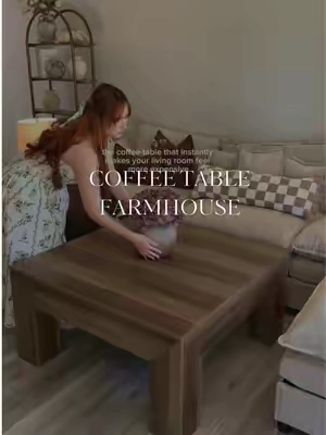 Estoy creando el hogar vintage de mis sueños, pieza por pieza… y esta mesa de centro fue el comienzo perfecto. 🤎 Además de ser hermosa, es amplia, fácil de armar y ahora está en descuento  #C#CoffeeTableV#VintageHomeC#CozyHomeH#HomeDecorLivingRoomDecor 