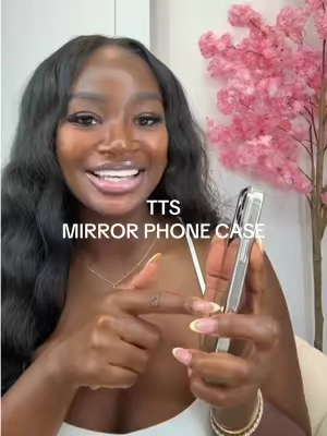 Replying to @nzurisroom love this mirrow phone case.. & it’s plastic yall not glass so it doesn’t break when I drop my phone 🔥 #phonecase #mirrorcase #mirrorphonecase 