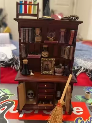 watch me put this mini spooky dresser together! whenever I'm bored/stressed I knock the whole thing over and do it again 🤣 #fypシ 