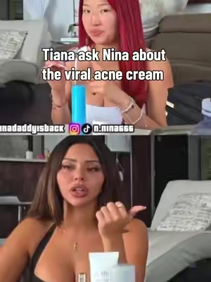 Tiana saw Nina viral acne cream and wants to try it!! @Nina Lin #ninalin #ninalinclips #tianamusarra #acnetreatment #clearskin 