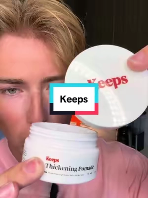The only pomade I’ve found that can actually help GROW hair 😳 disclaimer: results may vary! This is my experience and it could be different than yours. ##hairgrowth##hairgrowthtips##hairthickening##pomade##keeps@@Keeps