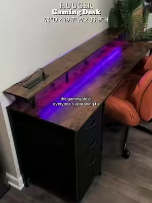 Upgrade your Setup Instantly with this Gaming Desk. Mistake on the measurements my bad, just swap the depth & width. #tiktokshopfinds #gamingdesk #GamingSetup #desksetup #tiktokmademebuyit