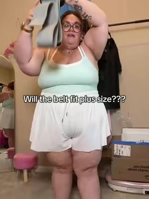 This is a muscle recovery device that vibrates and is going to help your muscles contract and strengthen. It comes with a belt and I was nervous. It wouldn't fit me as a plus size girl but it actually fits! I got the 94 inch belt and it works great on me. ##PlusSize##PlusSizeWorkout