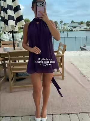The IT girl mini dress @CiderEssentials @CiderCloset so cute !!! #eurosummer #revolve #minidress #petitefashion 