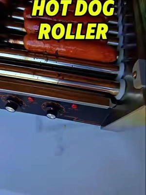 This hot dog roller is perfect for outdoor events! It's very easy to set up and offers tons of space for hot dogs. Plus, it comes with a bun warmer, all in one handy unit. #HotDogRoller #OutdoorCooking #EasySetup #BunWarmer #PartyReady