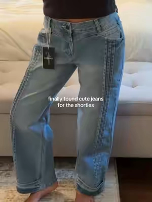 if you’re under 5’5 you won’t have to hem these 😌