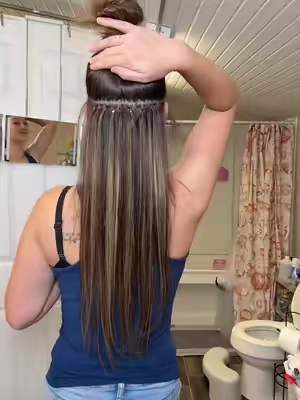 GooGoo Hair all the way 1000/10 worth every penny! #GooGooHairExtensions #HumanHairExtensions #HairExtensionTransformation #LongHairGoals #HairTok @GOO GOO Hair 