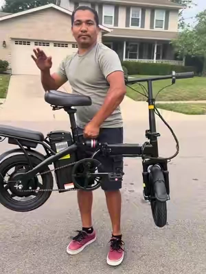 Electric Bike for Adults, Maximum speed 20+ MPH,Range 30+ Miles Ebikes, 14inch Compact E-bike, 48V12 Removable Battery, Multi-function suspension,suitable for adults up to 400 lbs, UL 2849 Certified.@DeYuan EBIKE #archinsights #ebike #tiktoksummersale #summersales #fun 