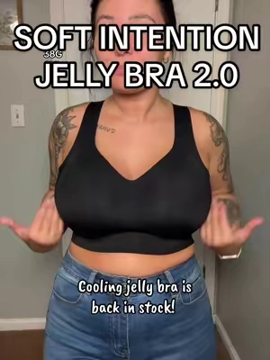 Run before it sells out again! 🏃‍♂️  #jellybra #wirelessbra #plussizebra #seamlessbra #everdaybra 
