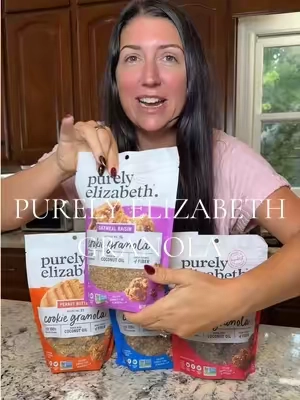 Tastes like crumbled cookies 🤤 #granola #purelyelizabeth #breakfastideas #snackideas #granolatok 