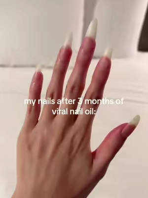 it’s worth the wait🥹💅🏻 #nailinspo #nails #nailoil #longnaturalnails 