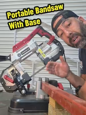 PowerSmart Portable Band Saw with Removable Allov Steel Base, 10Amp 1100W Motor 5-Inch Deep Cut Bandsaw for Metal(PS3051) @PowerSmartUSA  #SummerVibes #tiktokshopcreatorpicks #tiktokshopdealsforyoudays #tiktokshopsummersale #backtoschool 