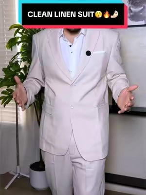 This 2-piece linen suit looks way more premium than you’d expect at this price. 🔥 Lightweight, breathable, and perfect for weddings, vacations, date nights, business casual, and summer events. Massively discounted with free shipping, so now’s the time to grab one before your size is gone. 😮‍💨🔥🤌🏻#mensfashion #mensstyle #summerstyle #linensuit #TikTokShopFinds 