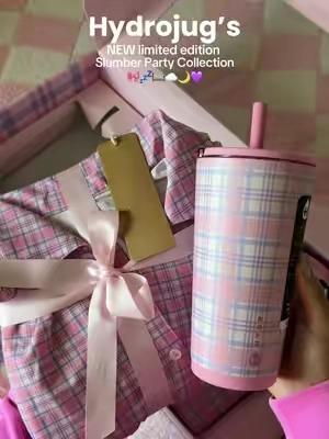 @HYDROJUG new limited collection slumber party 🎀☁️💤🌙🛏️💜🦋🩷 #hydrojug #hydrojugtraveler #hydrojugtumbler #slumberparty #limitededition 