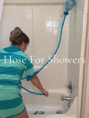 If you’ve ever wished your regular shower had a handheld hose, this is the easiest upgrade. 🚿 It connects to most shower heads or sinks in minutes—no replacing your fixtures. Such a game changer for rinsing the shower, washing pets, bathing kids, or tackling those hard-to-reach spots. 🙌✨ #cleaninghacks #showerhose #HomeHack #Bathroomhack #CleaningHack   