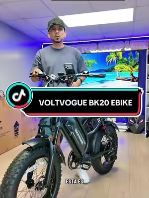 Una de las Ebike más completas Voltvogue bk20 31mph 1500w #ebikes #tiktokshopsummersale #tiktokshopcreatorpicks #electricbike #creatorsearchinsights  