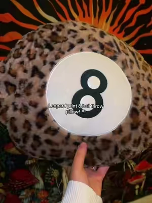 Leopard print just gives that girl! #leopardprint #leopard #throwpillows #8ball 