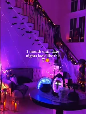 This is your sign to have a spooky date night this year👻 #spookyseason #datenight #fallvibes #cozyathome #movienight