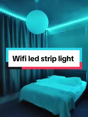 This light strip still works after being cut.😍#luces #lucesled #ledlightstrip #ledstriplights #alexa 