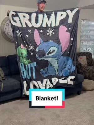 60x80 grumpy but lovable blanket! #blanket #stitch 