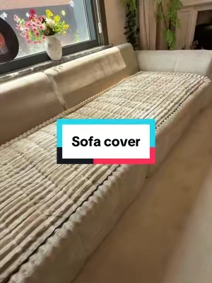 I’m very impressed with these couch covers!!#soft #couchcover #sofacover #tiktokmademebuyit #fyp 