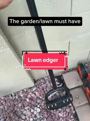 CKLT 41-inch manual lawn edger cuts clean yard borders without power. Its serrated spring-steel blade works along driveways, sidewalks, and flower beds while the long handle reduces constant bending. Choose the sturdy one-piece model or detachable version for easier storage. A simple landscaping tool for sharper lawn edges and shallow garden grooves. #tiktokshopbacktoschool #lawnt #lawncare #lawnedger #gardentools