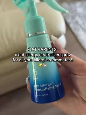 this is genius and it ACTUALLY works 🐱 for anyone with allergic roomates #cat #catparent #catallergytreatment #catallergy 