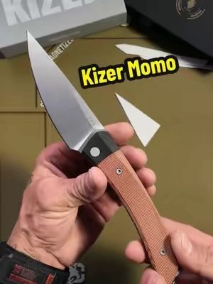 The Kizer Momo is a big, confidence-inspiring folder with a 4.11" Nitro-V blade, grippy micarta handle, and durable G10 bolsters. If you like full-size EDC knives with plenty of cutting power, this one is definitely worth checking out. #Kizer #KizerMomo #EDCKnives #KnifeCommunity #EverydayCarry 