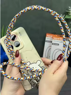 2 In 1 lanyard charging cable#tiktokshopholidayhaul #phonelanyard #lanyard #iphone17 #lanyardcharger 