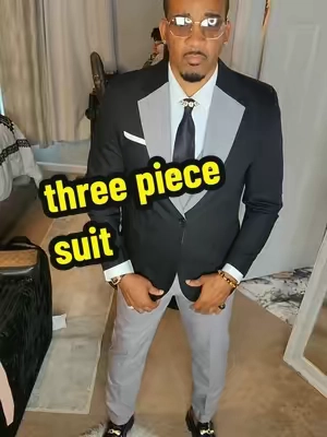 let's get ready for a wedding in this 3 piece suit perfect for the occasion #3piecesuit #weddingsuit #formalsuit #bestsuit #welldressedmen 
